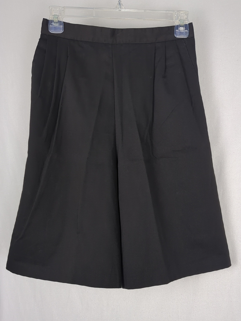 VINTAGE Julia Lauren Women's High Waist Black Pleated Culotte Shorts